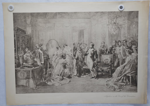 Vincente V. de Paredes "Napoleon on the Eve of the Coronation" Lithograph Print   - TvMovieCards.com