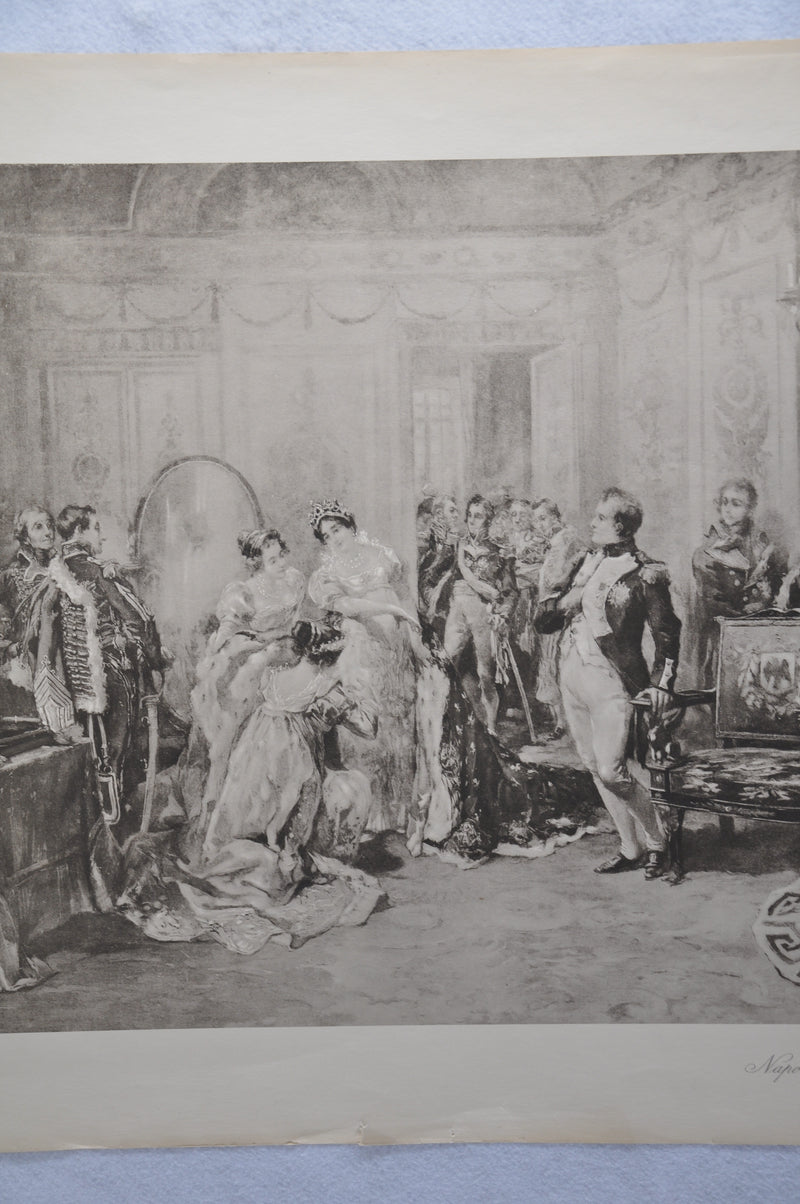Vincente V. de Paredes "Napoleon on the Eve of the Coronation" Lithograph Print   - TvMovieCards.com