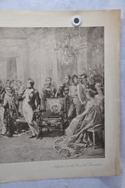 Vincente V. de Paredes "Napoleon on the Eve of the Coronation" Lithograph Print   - TvMovieCards.com
