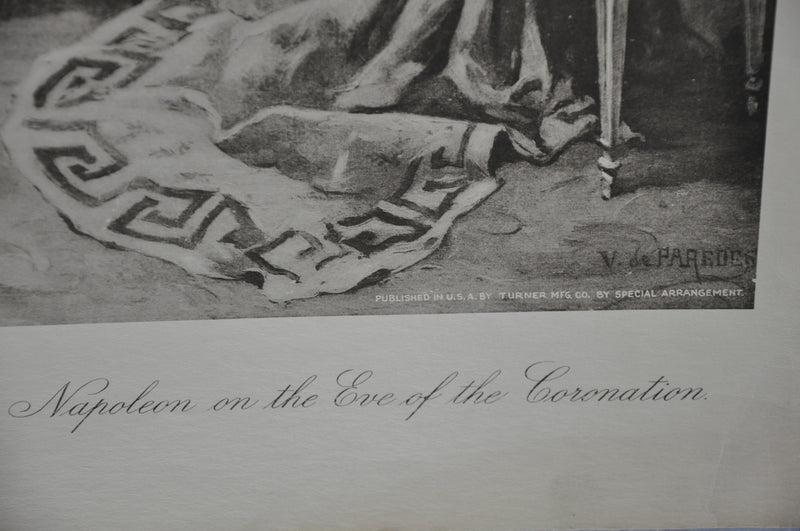 Vincente V. de Paredes "Napoleon on the Eve of the Coronation" Lithograph Print   - TvMovieCards.com