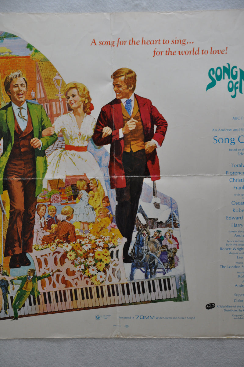 1970 Song of Norway Original Half Sheet Movie Poster Florence Henderson   - TvMovieCards.com