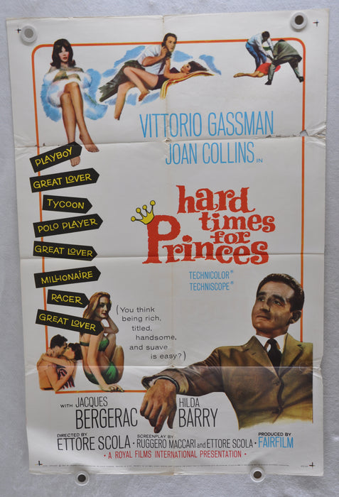 1965 Hard Time For Princes Original 1SH Movie Poster Gassman Joan Collins   - TvMovieCards.com