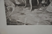 Vincente V. de Paredes "Favorite Party of Louis XV at Choisy" Lithograph Print   - TvMovieCards.com