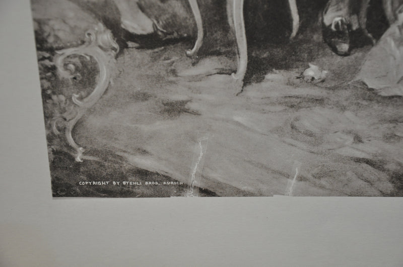 Vincente V. de Paredes "Favorite Party of Louis XV at Choisy" Lithograph Print   - TvMovieCards.com
