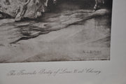 Vincente V. de Paredes "Favorite Party of Louis XV at Choisy" Lithograph Print   - TvMovieCards.com