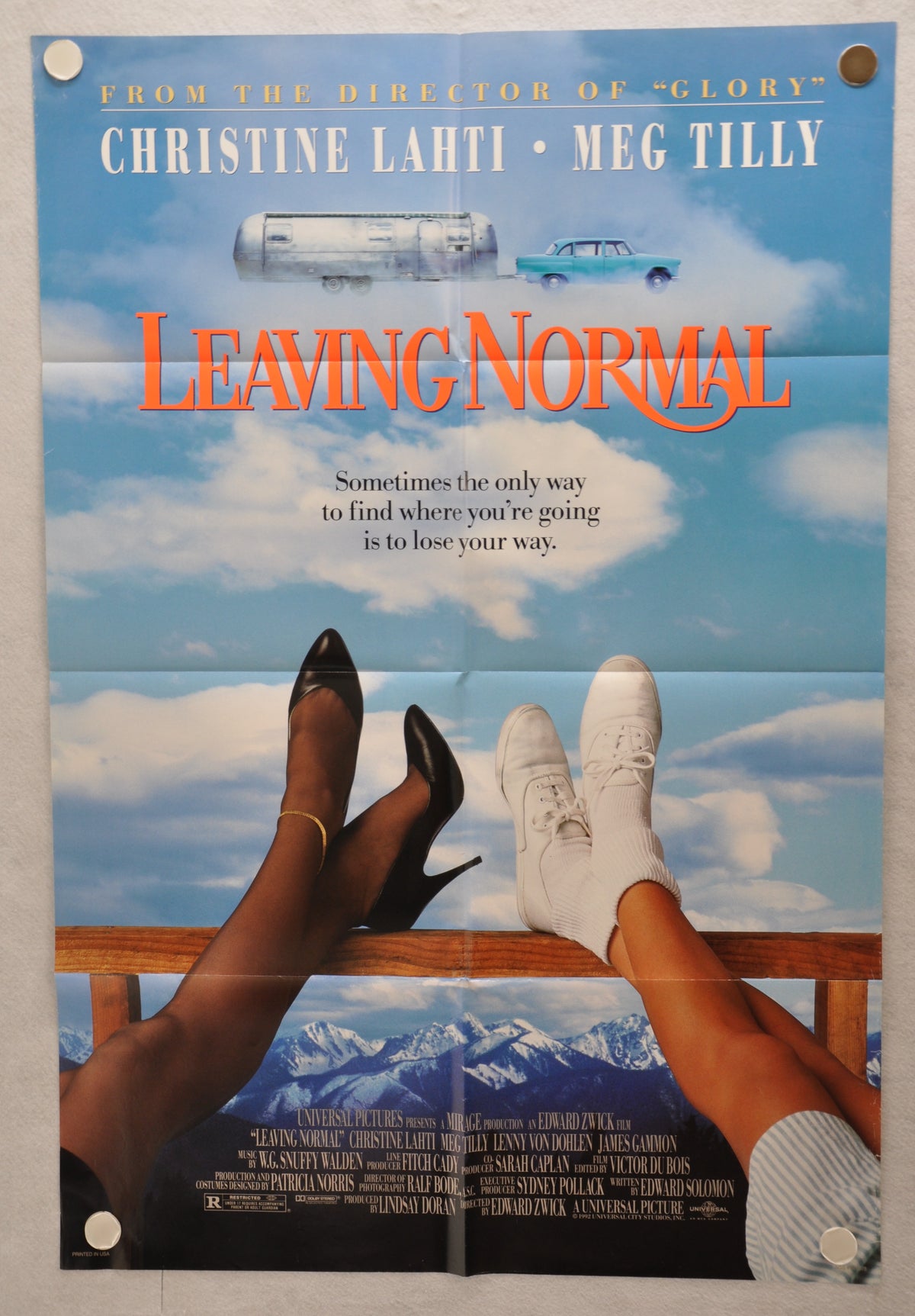 1992 Leaving Normal Original 1SH D/S Movie Poster 27 x 41 Christine La —  TvMovieCards.com