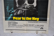 1972 Fear Is The Key Original 1SH Movie Poster Barry Newman, Suzy Kendall, John   - TvMovieCards.com