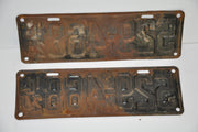 1924 Illinois License Plate Pair #529-468 Passenger Car Original Tag YOM Rat Rod   - TvMovieCards.com