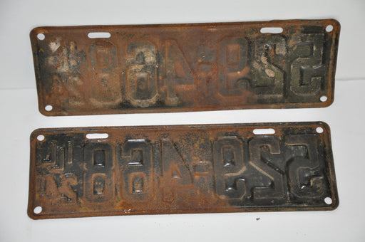 1924 Illinois License Plate Pair #529-468 Passenger Car Original Tag YOM Rat Rod   - TvMovieCards.com