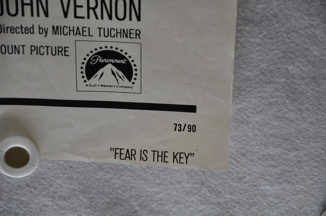 1972 Fear Is The Key Original 1SH Movie Poster Barry Newman, Suzy Kendall, John   - TvMovieCards.com