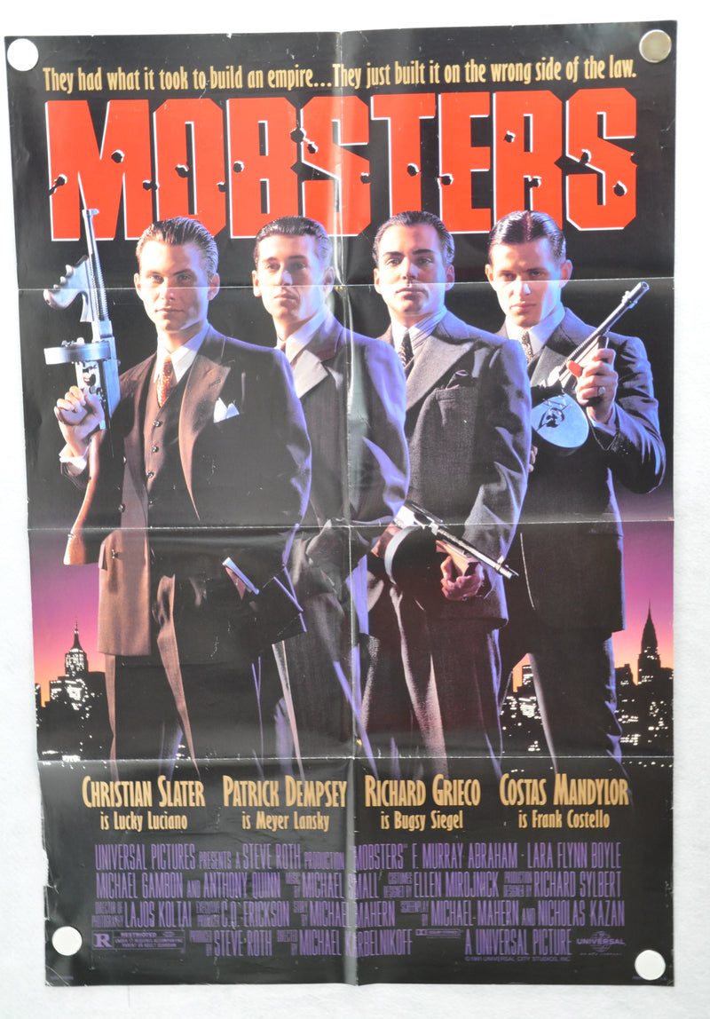 1991 Mobsters Original 1SH D/S Movie Poster 27 x 41 Christian Slater, Patrick De   - TvMovieCards.com