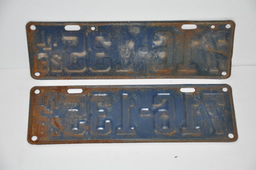 1926 Illinois License Plate Pair #716-135 Passenger Car Original Tag YOM Rat Rod   - TvMovieCards.com