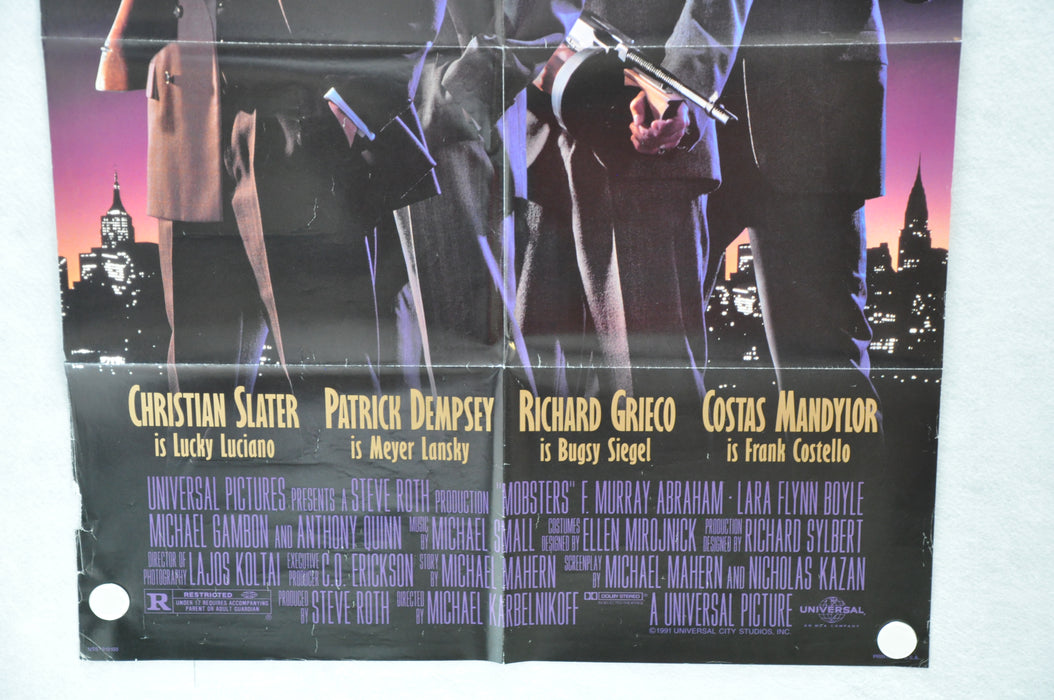 1991 Mobsters Original 1SH D/S Movie Poster 27 x 41 Christian Slater, —