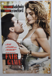 1995 Fair Game Original 1SH D/S Movie Poster 27 x 41 Cindy Crawford Baldwin   - TvMovieCards.com