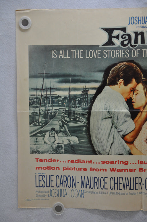 1961 Fanny Original Half Sheet Movie Poster 22x28 Leslie Caron Maurice Chevalier   - TvMovieCards.com
