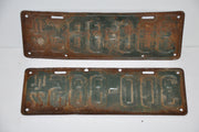 1922 Illinois License Plate Pair #300-885 Passenger Car Original Tag YOM Rat Rod   - TvMovieCards.com