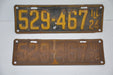 1924 Illinois License Plate Pair #529-467 Passenger Car Original Tag YOM Rat Rod   - TvMovieCards.com