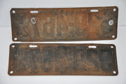1924 Illinois License Plate Pair #529-467 Passenger Car Original Tag YOM Rat Rod   - TvMovieCards.com