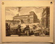Giovanni Battista Piranesi Veduta della Piazza de Monte Cavallo Print Lucas   - TvMovieCards.com