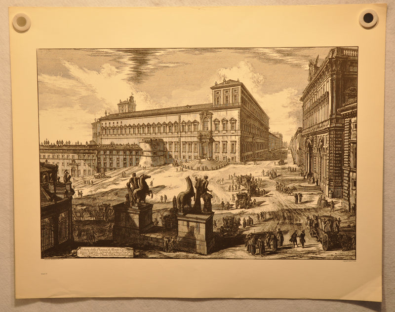 Giovanni Battista Piranesi Veduta della Piazza de Monte Cavallo Print Lucas   - TvMovieCards.com