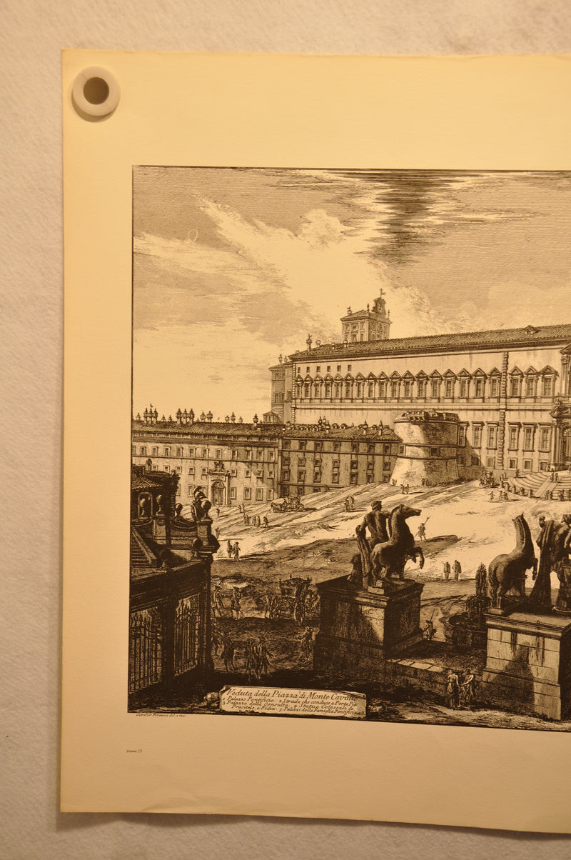 Giovanni Battista Piranesi Veduta della Piazza de Monte Cavallo Print Lucas   - TvMovieCards.com