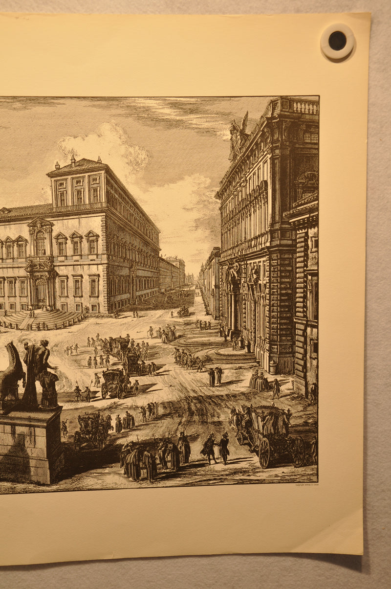 Giovanni Battista Piranesi Veduta della Piazza de Monte Cavallo Print Lucas   - TvMovieCards.com