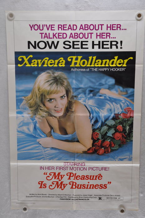 1975 My Pleasure is My Business Original 1SH Movie Poster Xaviera Hollander   - TvMovieCards.com