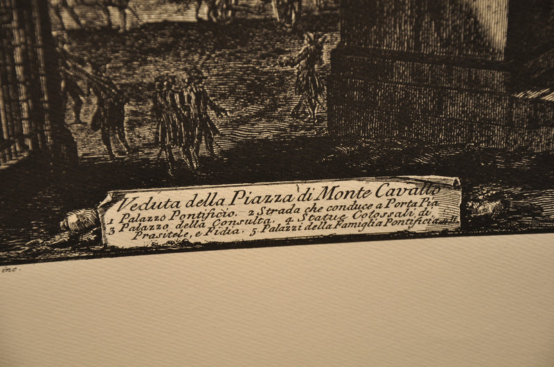 Giovanni Battista Piranesi Veduta della Piazza de Monte Cavallo Print Lucas   - TvMovieCards.com