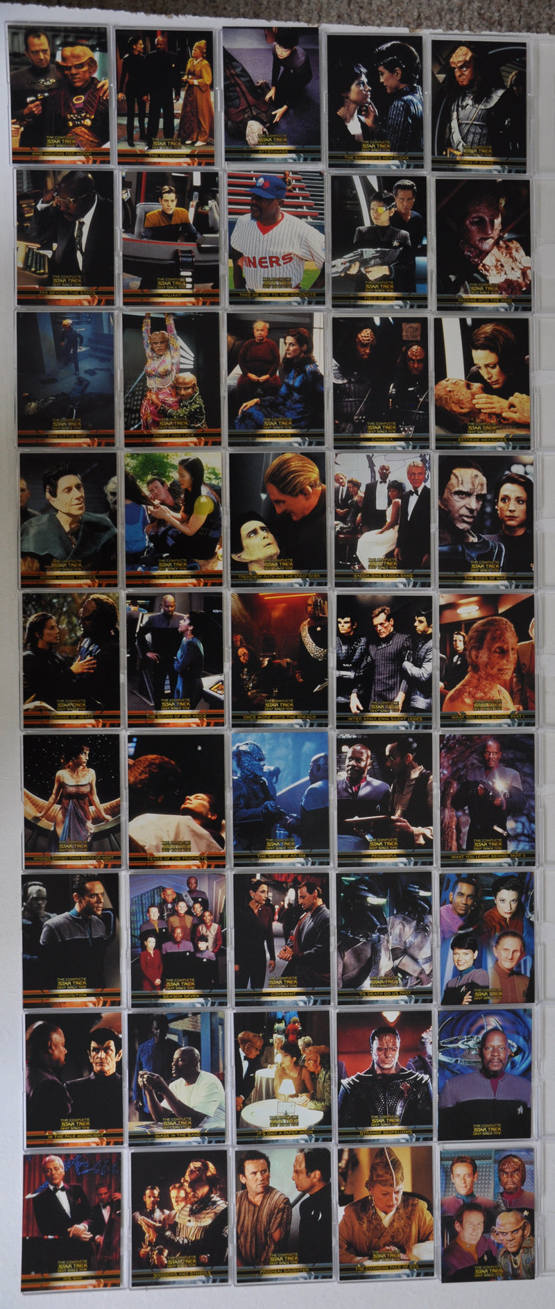 DS9 Complete Star Trek Deep Space Nine Base Card Set 189 Cards 2003 - TvMovieCards.com