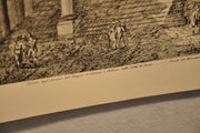 Luigi Rossini "Castore e Polluce nella Città di Cora" Etching Print   - TvMovieCards.com