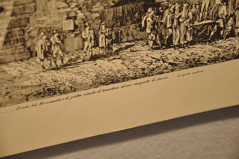 Luigi Rossini "Castore e Polluce nella Città di Cora" Etching Print   - TvMovieCards.com