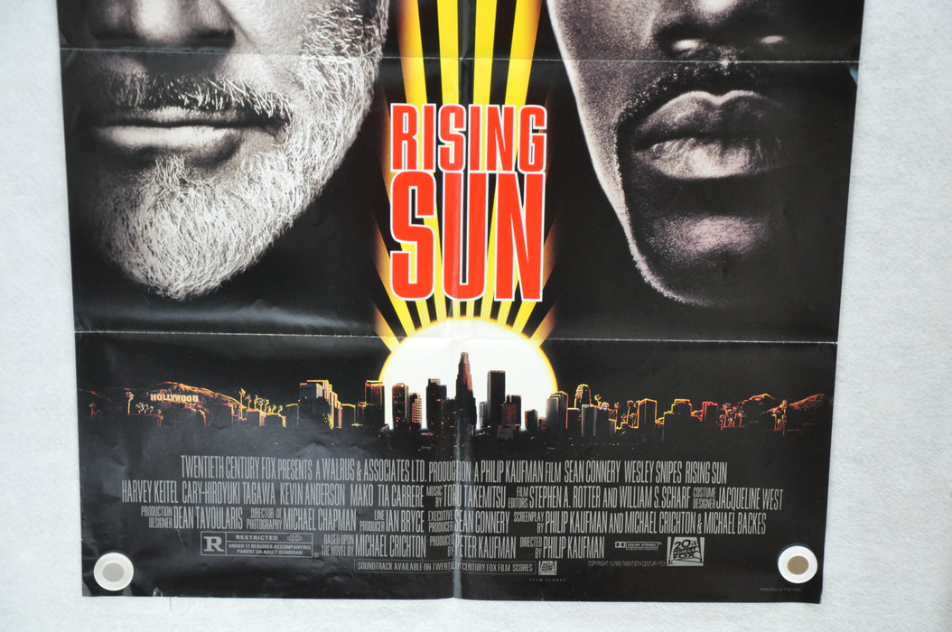 1993 Rising Sun Original 1SH D/S Movie Poster 27 x 41 Sean Connery Wesley Snipes   - TvMovieCards.com