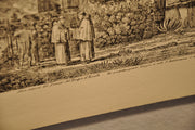 Luigi Rossini "Interno del Promao del Tempio di Ercole in Cora" Etching Print   - TvMovieCards.com