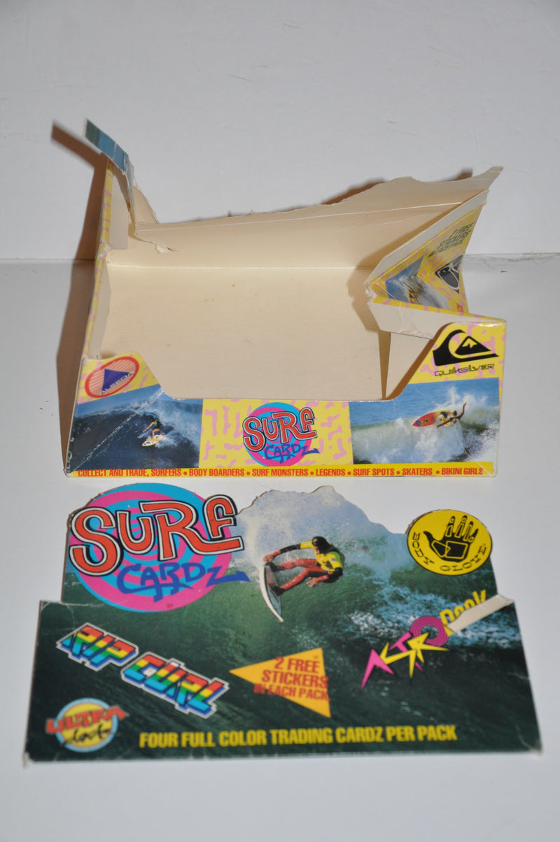 Surf Cardz Empty Display Card Box 1989-1990 Rare Rip Curl Body Glove Surfing   - TvMovieCards.com