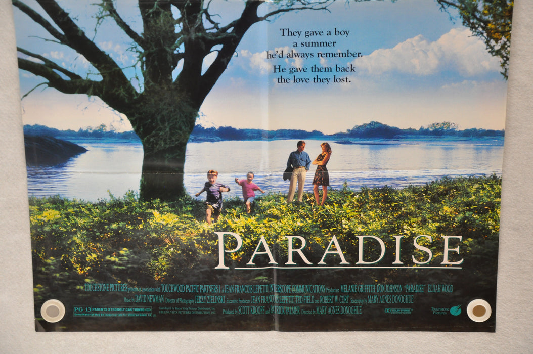 1991 Paradise Original 1SH D/S Movie Poster 27 x 41 Melanie Griffith Elijah Wood   - TvMovieCards.com
