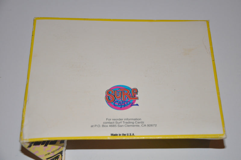 Surf Cardz Empty Display Card Box 1989-1990 Rare Rip Curl Body Glove Surfing   - TvMovieCards.com