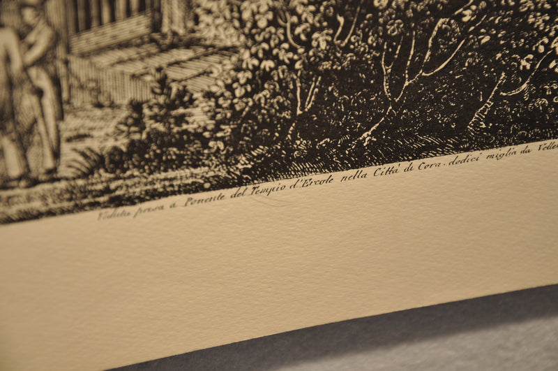 Luigi Rossini "Veduta da Ponente del Tempio di Ercole" Etching Print   - TvMovieCards.com