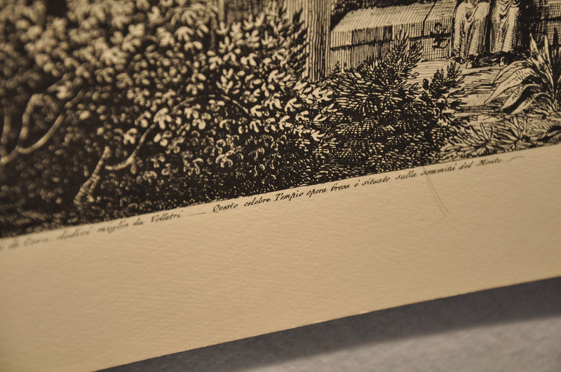 Luigi Rossini "Veduta da Ponente del Tempio di Ercole" Etching Print   - TvMovieCards.com