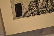 Luigi Rossini "Veduta del Tempio della Sibilla in Tivoli" Etching Print   - TvMovieCards.com