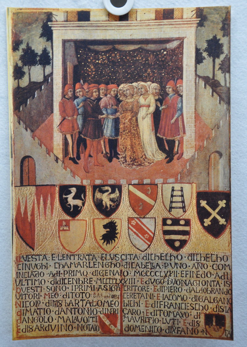 Fratelli Alinari "Sano Di Pietro Le Nozze Del Conte S Severino" Lithograph Print   - TvMovieCards.com