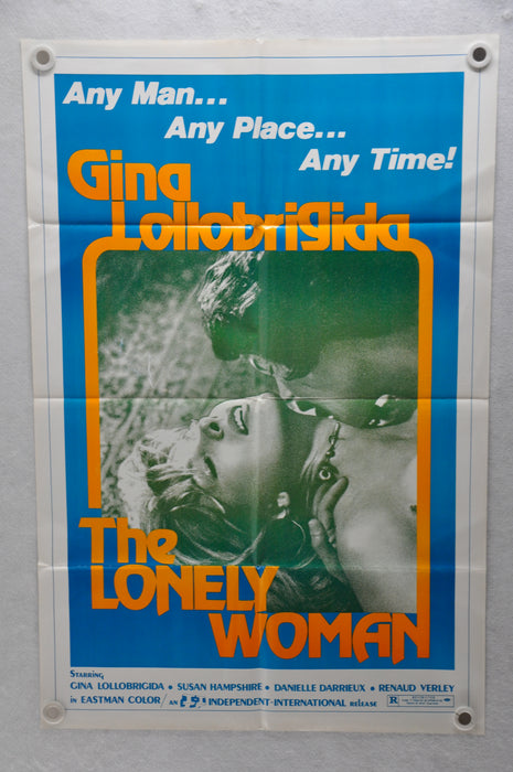 1973 The Lonely Woman Original 1SH Movie Poster 27 x 41  Renaud Verley, Gina Lol   - TvMovieCards.com