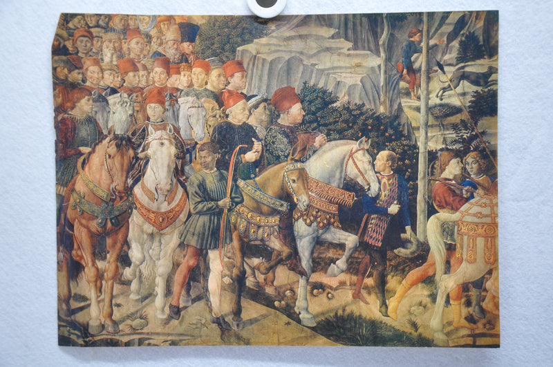 Fratelli Alinari "Benozzo Gozzoli Gruppo Di Cavalieri" Lithograph Art Print   - TvMovieCards.com