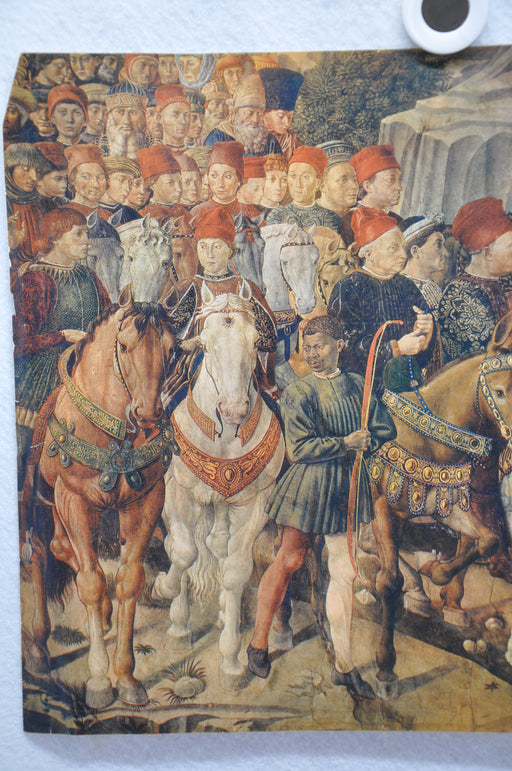 Fratelli Alinari "Benozzo Gozzoli Gruppo Di Cavalieri" Lithograph Art Print   - TvMovieCards.com