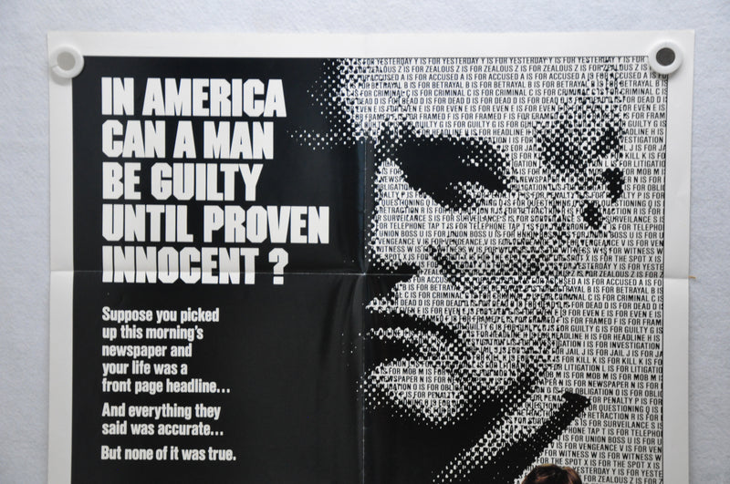 1981 Absence of Malice Original 1SH Movie Poster 27 x 41 Paul Newman Sally Field   - TvMovieCards.com