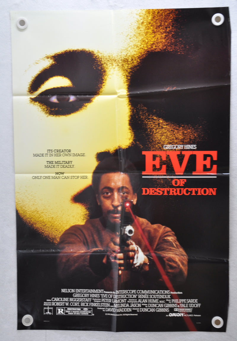 1991 Eve of Destruction Original 1SH D/S Movie Poster 27 x 41 Gregory Hines   - TvMovieCards.com