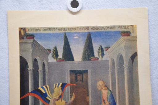 Fratelli Alinari "Beato Angelico L'Annunciazione" Lithograph Art Print   - TvMovieCards.com