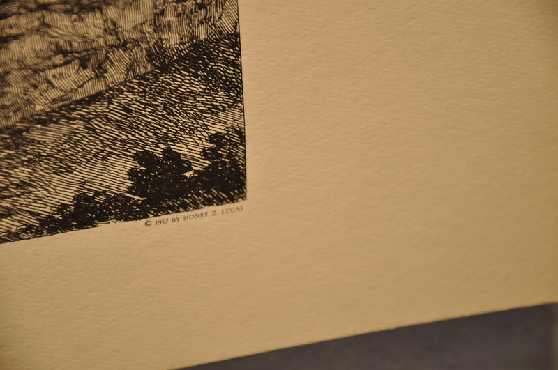 Luigi Rossini "Veduta del Tempio della Dea Albunea" Etching Print   - TvMovieCards.com