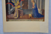 Fratelli Alinari "Beato Angelico L'Annunciazione" Lithograph Art Print   - TvMovieCards.com