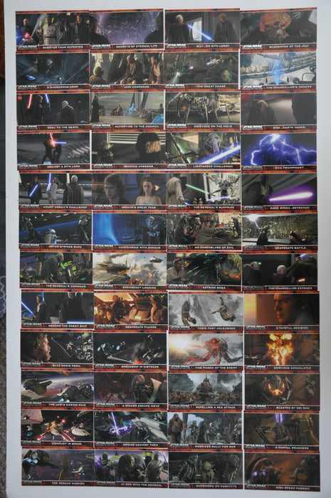 Star Wars Revenge of the Sith Widevision Topps 2005 Trading Card Set & P1 P2 - TvMovieCards.com