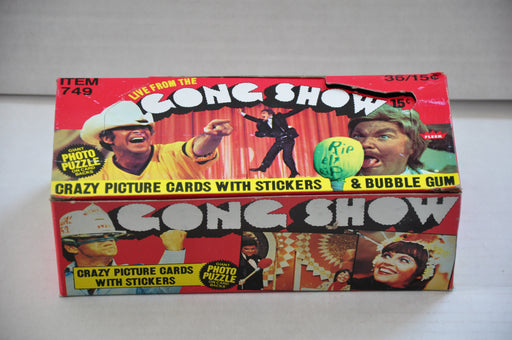 1977 Fleer The Gong Show Empty Bubble Gum Vintage Trading Card Box   - TvMovieCards.com
